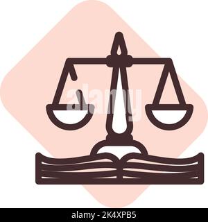 Science law, illustration, vector on a white background. Stock Vector