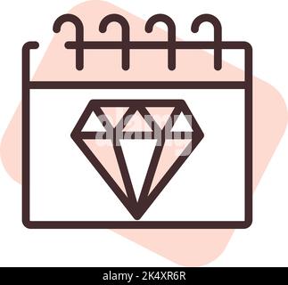 Wedding invitation, illustration, vector on a white background. Stock Vector