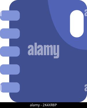Book notes, illustration, vector on a white background. Stock Vector