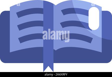 Book page marker, illustration, vector on a white background. Stock Vector