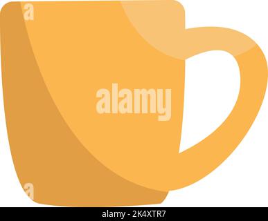 Office cup, illustration, vector on a white background. Stock Vector