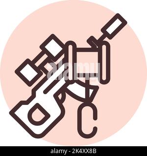 Cold weapon laws, illustration, vector on a white background. Stock Vector