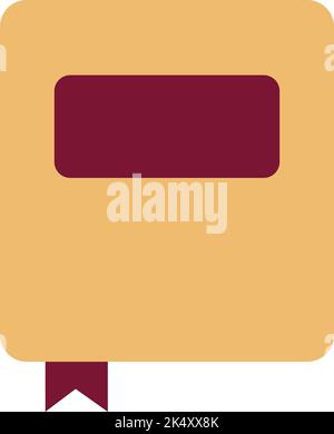 School study book, illustration, vector on a white background. Stock Vector
