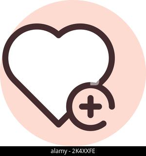 Phone favorite, illustration, vector on a white background. Stock Vector