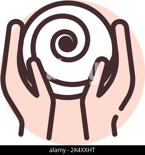 Clay crafting, illustration, vector on a white background. Stock Vector