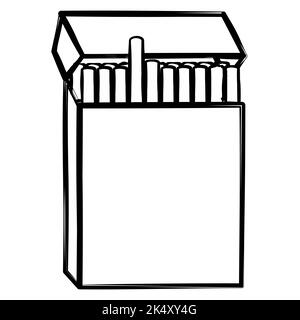 cigarette box drawing