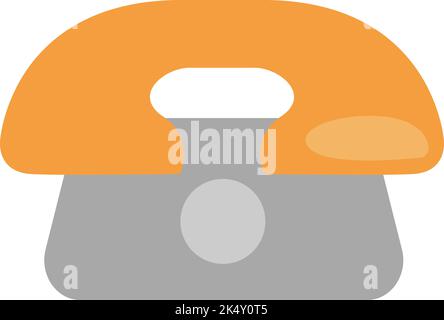 Take away telephone, illustration, vector on a white background. Stock Vector