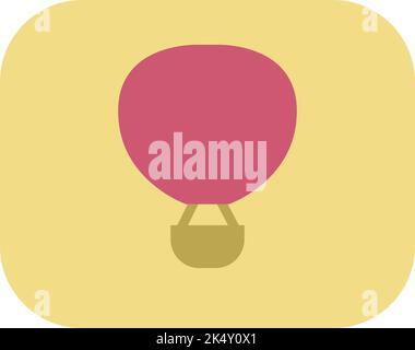 Travel parachute, illustration, vector on a white background. Stock Vector