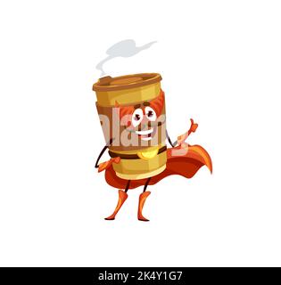 Coffee Cup Mascot with Thumbs Up - A cartoon illustration of a Coffee ...
