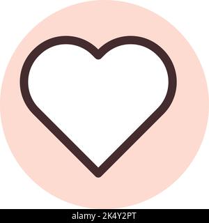 Save to favorites, illustration, vector on a white background. Stock Vector