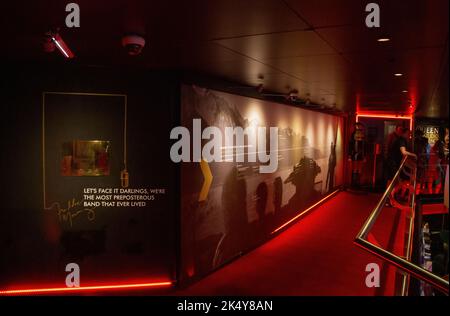 Queen Studio Experience museum in Montreux, Switzerland, is in the casino which housed the original recording studio. Stock Photo