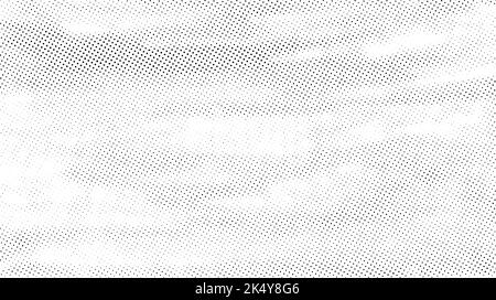 Grunge halftone background. Comic pixelated texture. Abstract dotted wallpaper. White and black canvas. Vector  Stock Vector
