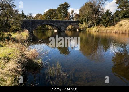 Isel Bridge over River Derwent in the English Lake District Stock Photo