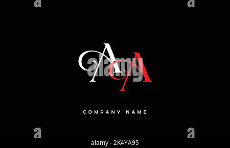 AA Abstract Letters Logo Monogram Stock Vector