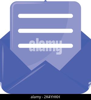 email in glassmorphism Stock Vector
