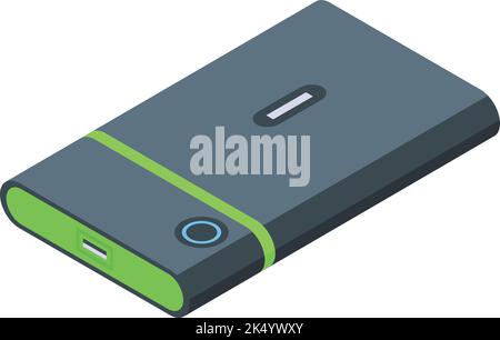 Memory drive icon isometric vector. Data card. Micro ssd Stock Vector