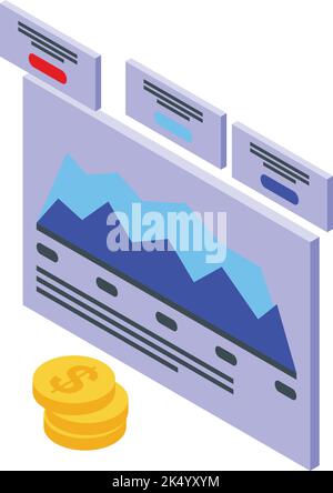 Vlogger streaming icon isometric vector. Video vlog. Stream live Stock Vector