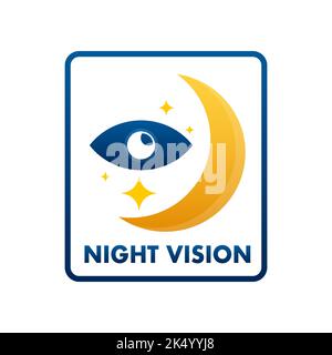 Infrared camera night vision. Binoculars viewfinder. Vector stock illustration Stock Vector