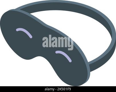 Sleeping mask icon isometric vector. Ear plug. Noise protection Stock Vector