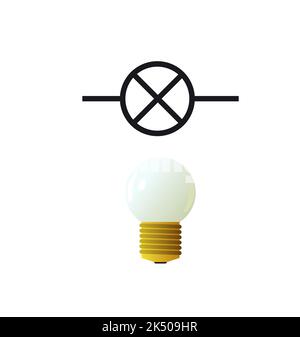 Radio component. Radio electronic circuit. Symbolic designation. Isolated on white background. Single object icon. Vector Stock Vector