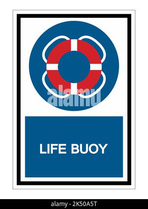 Life Buoy Symbol Sign Isolate on White Background,Vector Illustration EPS.10 Stock Vector