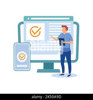 cross- browser compatibility illustration exclusive design inspiration Stock Vector