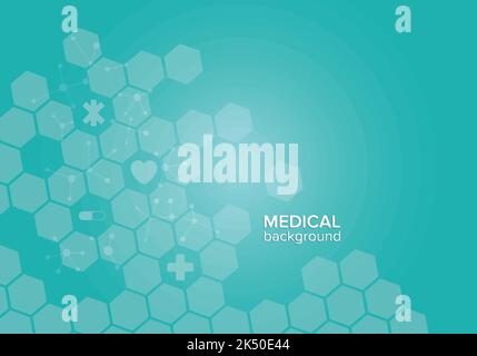 medical background with medical elements and vector illustrator Stock Vector