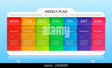 Week timeline planner schedule, diary calendar or day timetable, vector business events template. Week planner timeline for education calendar, office work management schedule and mission task plan Stock Vector Image & Art - week-timeline-planner-schedule-diary-calendar-or-day-timetable-vector-business-events-template-week-planner-timeline-for-education-calendar-office-work-management-schedule-and-mission-task-plan-stock-vector-image-art