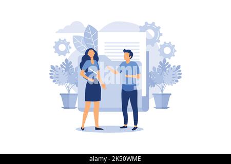 blue document storage folder, Vector flat illustration, cloud storage, data processing, message sending, illustration for web design marketing and pri Stock Vector