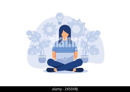 business graphics, the company is engaged in the joint construction of column graphs, the rise of the career to success, flat color icons, business an Stock Vector