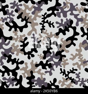 Seamless camouflage pattern - vector illustration Stock Vector