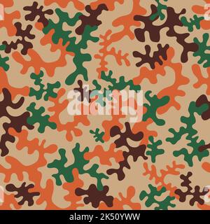 Seamless camouflage pattern - vector illustration Stock Vector