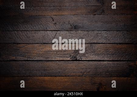 Dark stained wooden texture background Stock Photo