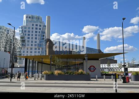 Battersea Power Station Underground Station Stock Photo