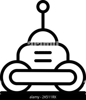 Rc robot icon outline vector. Technology bot. Ai chatbot Stock Vector