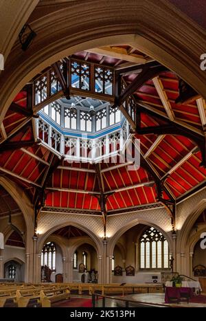 Sacred Heart Church,the town's first Roman Catholic church which was built in 1857, designed by Edward Welby Pugin. Stock Photo