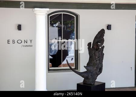 Ebony Gallery in Franschhoek, Western Cape - South Africa Stock Photo