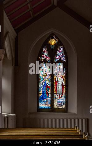 Sacred Heart Church,the town's first Roman Catholic church which was built in 1857, designed by Edward Welby Pugin. Stock Photo