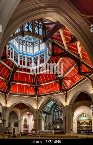 Sacred Heart Church,the town's first Roman Catholic church which was built in 1857, designed by Edward Welby Pugin. Stock Photo