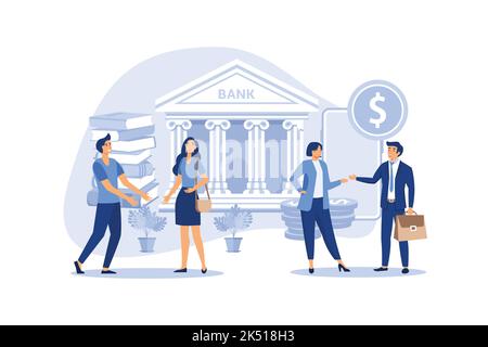 manage finances save for future investment with mobile banking saving online flat vector illustration Stock Vector