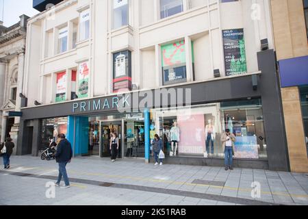 The Primark shop on Queen Street, Cardiff in the UK Stock Photo