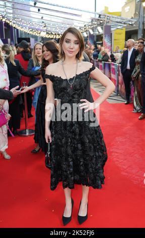 Gaia Wise arriving for the World premiere of Roald Dahl's Matilda at