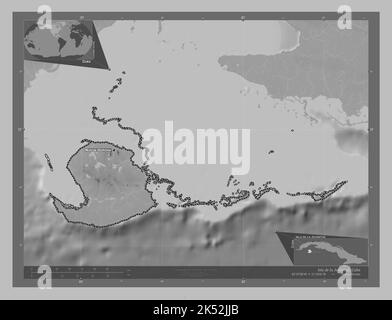 Isla de la juventud map hi-res stock photography and images - Alamy