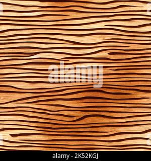 An infinitely repeatable seamless wood pattern in beige and black Stock Photo