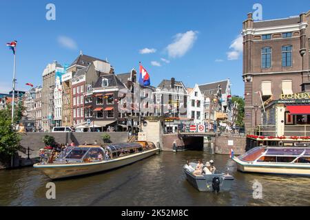 Netherlands, Northern Holland province, Amsterdam, rokin channel Stock Photo