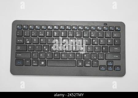 Computer keyboard, Home office with portable modern technology, F keybord Stock Photo