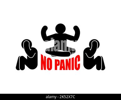 No panic sign. Keep calm symbol. Vector illustration Stock Vector