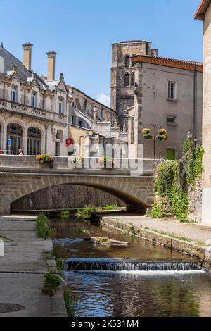 France, Loire, Montbrison, Vizery quay Stock Photo
