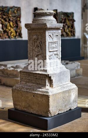 France, Meurthe-et-Moselle (54), Cordeliers church, funeral chapel of the Dukes of Lorraine, cenotaph of Philippe de Guelders, part of the Lorrain mus Stock Photo