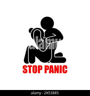 No panic sign. Keep calm symbol. Vector illustration Stock Vector